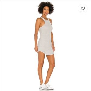 Racer Mini Dress in Heather Greyh:ours